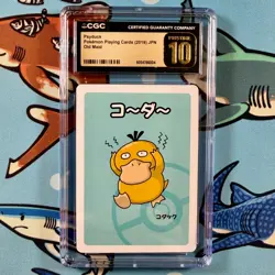 Psyduck CGC 10 PRISTINE - Pokemon Old Maid Playing Cards 2019 Japanese - Image 1