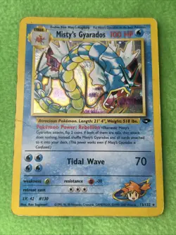 Pokemon TCG Card Game Misty’s Gyarados 13/132 Gym Challenge Holo Rare - Image 1