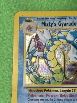 Pokemon TCG Card Game Misty’s Gyarados 13/132 Gym Challenge Holo Rare - Image 3