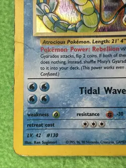 Pokemon TCG Card Game Misty’s Gyarados 13/132 Gym Challenge Holo Rare - Image 5