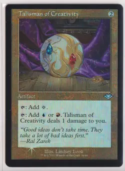 Mtg Talisman of Creativity (Retro Frame) (Foil Etched) Modern Horizons Foil - Image 1