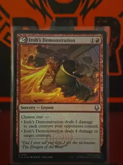 Iroh's Demonstration Foil Avatar The Last Airbender MTG NM TLA - Image 1