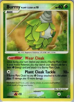 Burmy Plant Cloak 78/132 Reverse Holo Secret Wonders - Pokemon Card - NM - Image 1