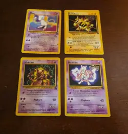 Pokemon Black Star Promo Lot Of 4 - Mewtwo 3 / Mewtwo 14 / Electabuzz 2 / Mew 8 - Image 1