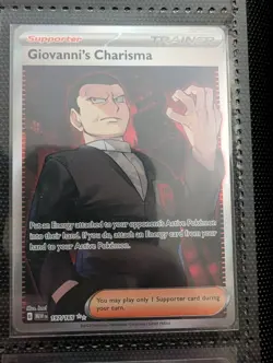 Pokemon TCG Giovanni's Charisma 197/165 Scarlet & Violet-151 Holo Ultra Rare NM - Image 1