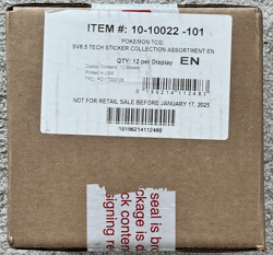 Pokemon Prismatic Evolutions Tech Sticker Collection Case Sealed - (36 Packs) - Image 1