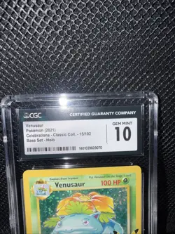 Pokemon TCG Venusaur 2021 Celebrations Classic Cool. 15/102 BaseSet Holo GemMint - Image 2