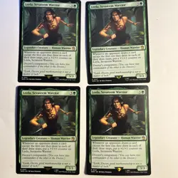 4x Leela, Sevateem Warrior - WHO MTG Playset - NM - Doctor Who Universes Beyond - Image 1