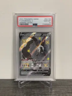 2021 PSA 10 Dubwool V FA Full Art #SV120 Shining Fates Shiny Vault Pokemon TCG - Image 1