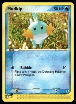 Mudkip 59/109 Ruby & Sapphire Common Pokemon - Image 1