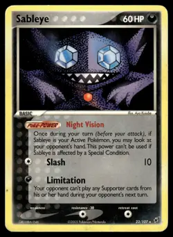 Sableye 23/107 Deoxys Rare Pokemon - Image 1
