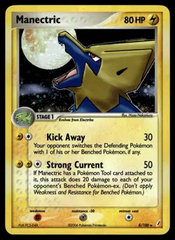 Manectric 8/100 Crystal Guardians Rare Holo Pokemon - Image 1