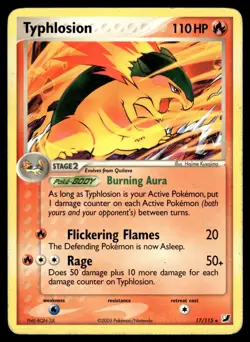 Typhlosion 17/115 Unseen Forces Rare Holo Pokemon - Image 1