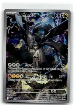 N's Zekrom 031 Holo Promo ME: Mega Evolution Promo Pokemon NM b4 - Image 1