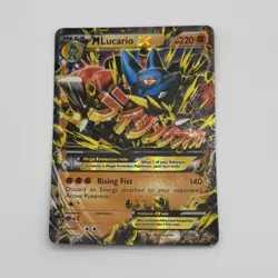 Pokemon TCG M Lucario EX 113/111 XY Furious Fists Secret Rare Full Art Holo MP - Image 1