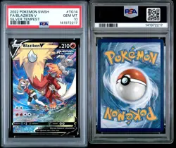 Pokemon TCG Blaziken V TG14/TG30 Silver Tempest Trainer Gallery PSA 10 - Image 3