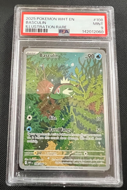 Pokemon Basculin White Flare 108/086 Illustration Rare PSA 9 - Image 1