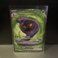 Arbok EX 185/165 Ultra Rare Full Art Scarlet & Violet Pokemon 151 English - Image 1