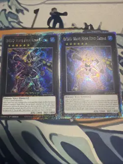 Yugioh D/D/D Wave High King Caesar Platinum Secret Rare RA04-EN290 x2 - Image 1