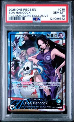 2025 ONE PIECE PROMOS PSA MAGAZINE EXCLUSIVE #038 BOA HANCOCK PSA 10 - Image 1