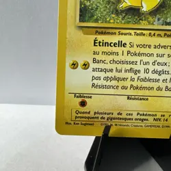 Pikachu 60/64 Jungle Regular Unlimited Common French Pokemon Card - Image 5