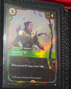 Master Yi - Meditative - Riftbound Organized Play Promotional Cards (OPP) - Image 1