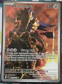Pokemon TCG Zamazenta Holo Card 201/182 Sv10: Destined Rivals - Image 1