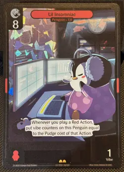 Vibes TCG Lil Insomniac * ARCTIC FOIL * - Legend of the Lils Card 14/150 - Image 1