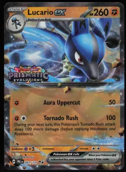 Lucario ex (Prismatic Evolutions Stamp) 051/131 Holofoil Miscellaneous Cards - Image 1