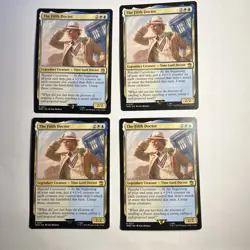 4x The Fifth Doctor - WHO 127 - MTG Playset - NM - Doctor Who Universes Beyond R - Image 1