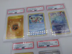 Lot of 5 PSA Graded Pokemon Cards Lillie's Determination 184 Manaphy GG06 - Image 2