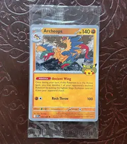 (SEALED) Pokemon Archeops Promo Card Pokemon Fossil Field Museum Chicago - Image 1