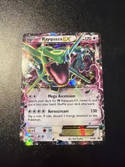 Pokemon TCG Rayquaza EX XY66 Black Star Promo Holo Card Lightly Played - Image 1