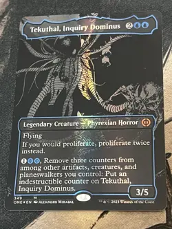 Tekuthal, Inquiry Dominus Raised Foil Oil Slick Phyrexia: All Will Be One NM - Image 1
