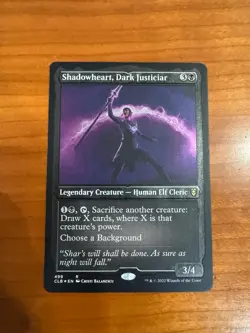 SHADOWHEART, DARK JUSTICIAR (FOIL ETCHED) 499 COMMANDER LEGENDS MTG NM - Image 1