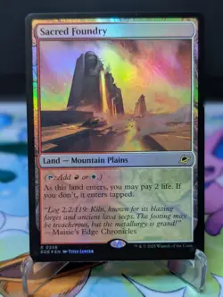 MTG Edge of Eternities- Sacred Foundry 256 Foil - Image 1