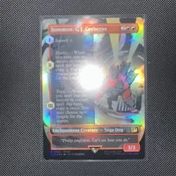 Summon: G.F. Cerberus Borderless Final Fantasy Foil 368 Mint - Image 1