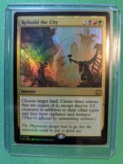 MTG - Rebuild the City FOIL- March of the Machine: The Aftermath - Pack Fresh!! - Image 2