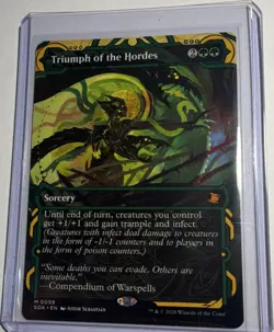Wizards Triumph of the Hordes Magic Sorcery Green MOM 0059 Foil Mythic 2026 - Image 1