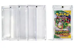 Pokemon MTG TCG （4PCS ） Booster Pack Magnetic Holder Protector Display Case - Image 1