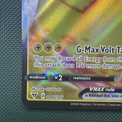 Pikachu VMAX 044/185 Vivid Voltage Holo - Pokemon TCG - Image 4