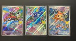 Pokemon TCG First Partner Illustration Collection. Chimchar, Poplin, Litten - Image 1