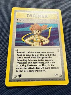 Misty Trainer LP 18/132 - 1st Edition Holo Gym Heroes 🏝 Pokemon 2000 WOTC (B) - Image 3