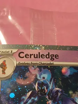 3 SWIRLS Pokemon Scarlet & Violet SEALED Ceruledge Pokemon Day 2024 Cosmos Promo - Image 2