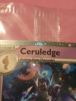 3 SWIRLS Pokemon Scarlet & Violet SEALED Ceruledge Pokemon Day 2024 Cosmos Promo - Image 4