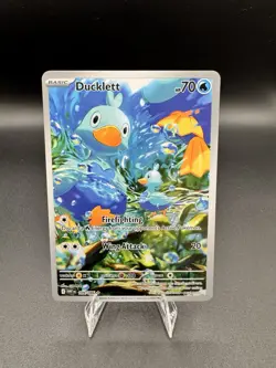 Ducklett 109/086 Illustration Rare IR - English Pokemon TCG - Full Art White Fla - Image 1