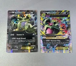 M Tyranitar EX 43/98 & 42/98 Ancient Origins Rare EX Holo Pokemon - Image 1