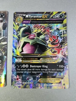 M Tyranitar EX 43/98 & 42/98 Ancient Origins Rare EX Holo Pokemon - Image 3