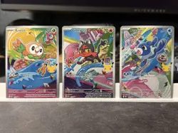 Pokemon TCG First Partner Illustration Collection Series 1 Gen 7 Alola Starters - Image 1
