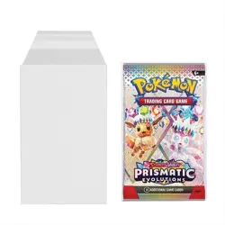 Pokemon Booster Pack Protective Sleeves - x50 Self Sealing Clear View - Image 1